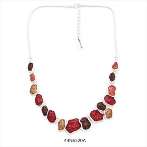 Collar Alba Tropic Art Rojo