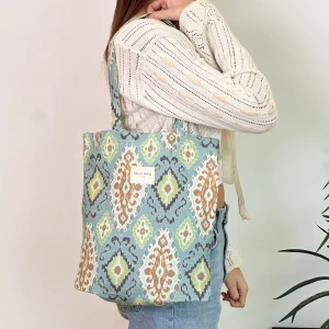 Tote Bag Taki De La Mur Verde Ocre