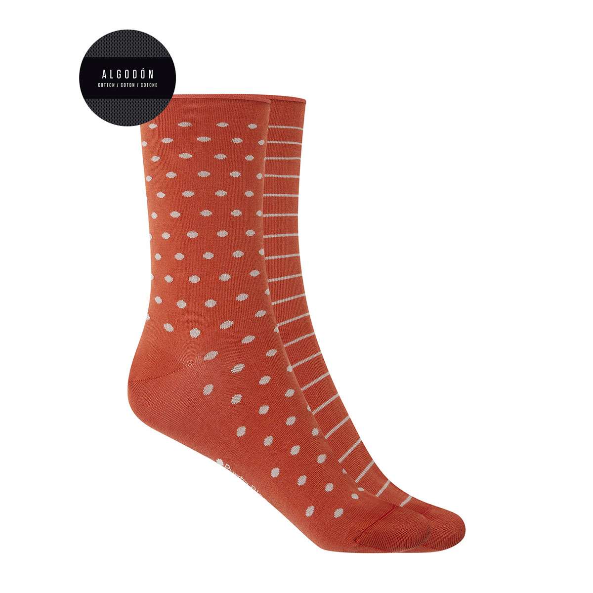 Mitjons Cotó Punto Blanco Dona