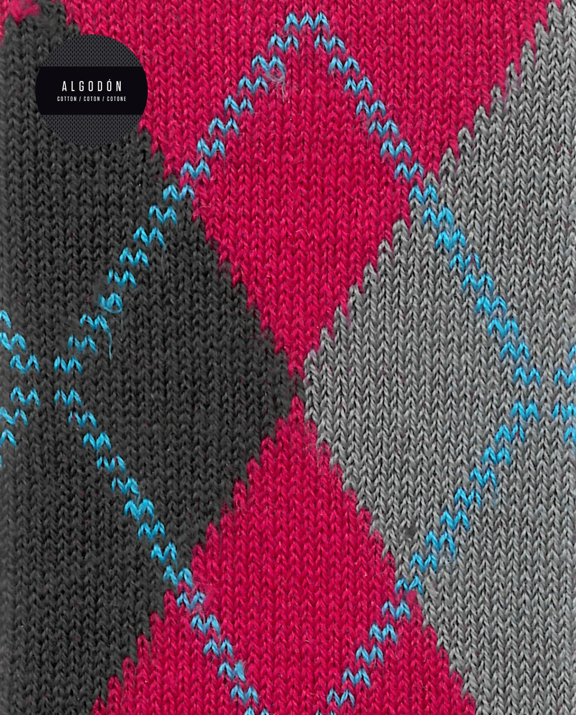 calcetines-de-algodon-rombos (1) Calcetines Mujer Punto Blanco 7565910