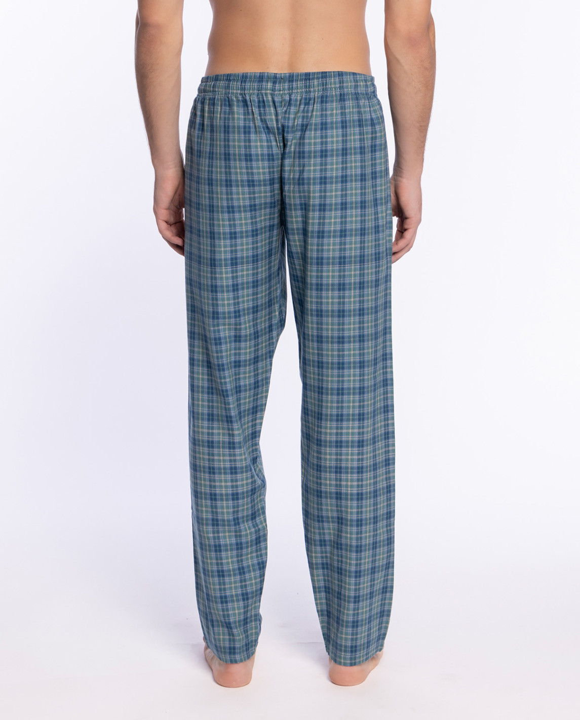 pantalon-largo-de-viella-en-algodon-basix (1) Pantalón Pijama Punto Blanco 3470850