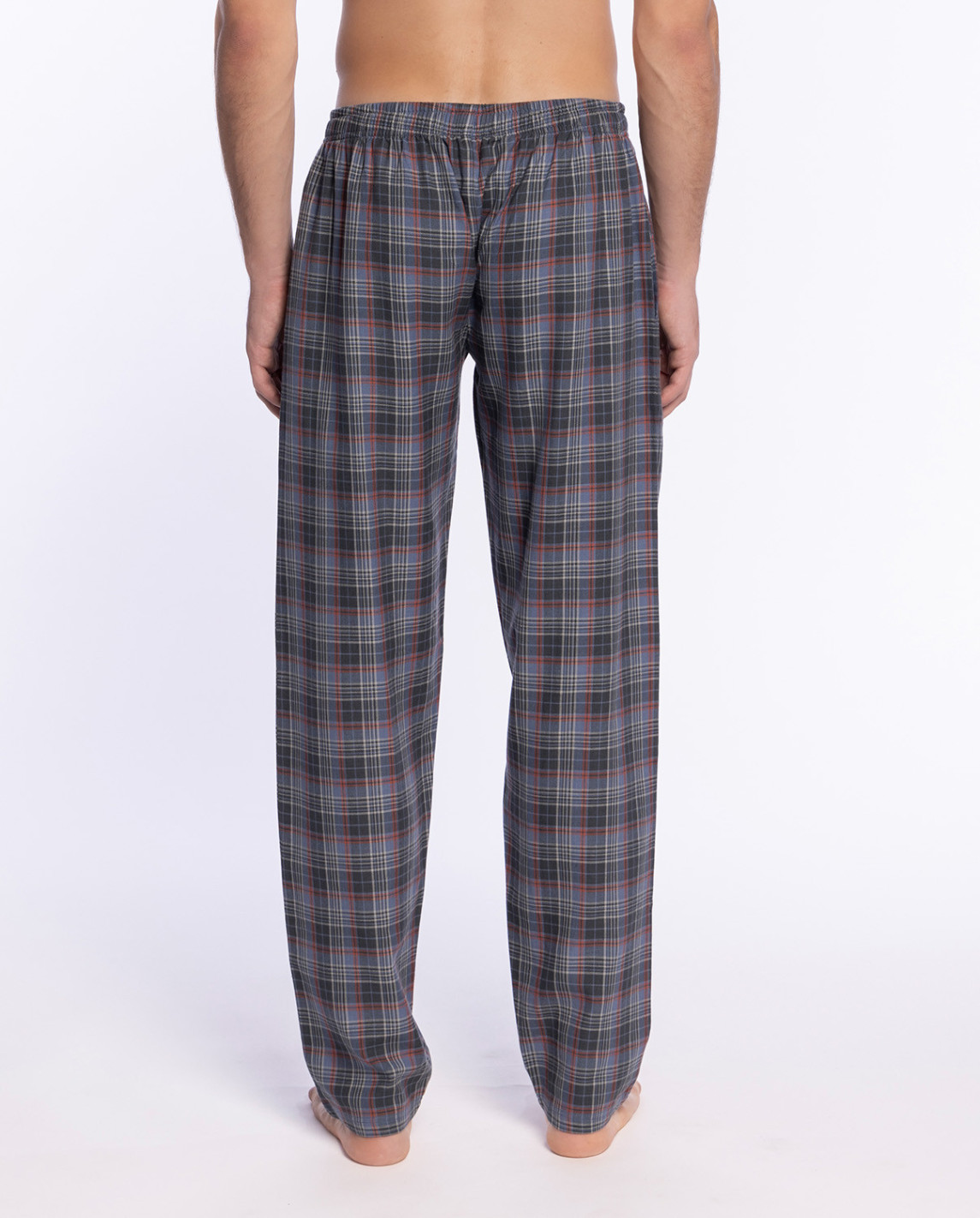 pantalon-largo-de-viella-en-algodon-basix (4) Pantalon pijama punto blanco 3470750