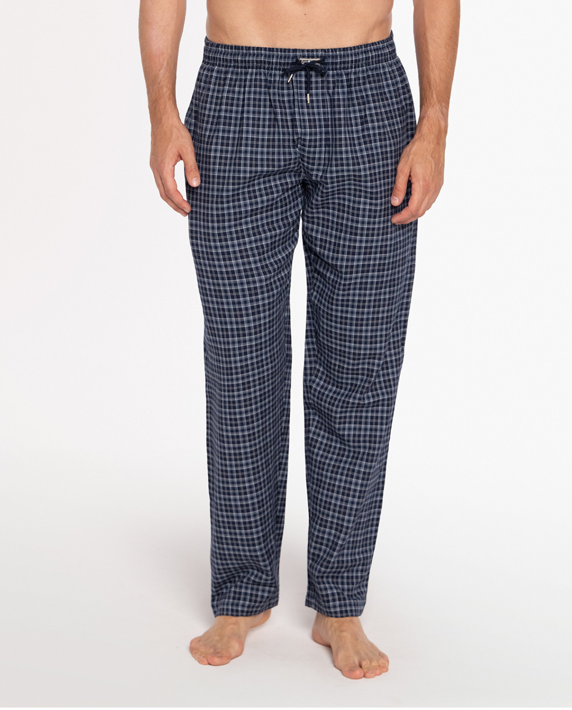 pantalon-largo-de-viella-en-algodon-basix (6) Pantalon Pijama Punto Blanco 3472750