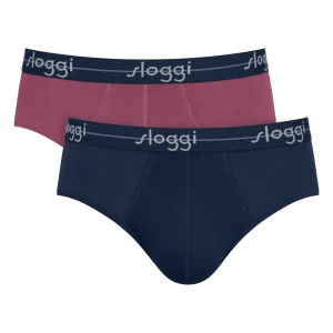 Pack 2 calzoncillos midi Sloggi 10206949 de algodón LYCRA® con cinturilla elástica