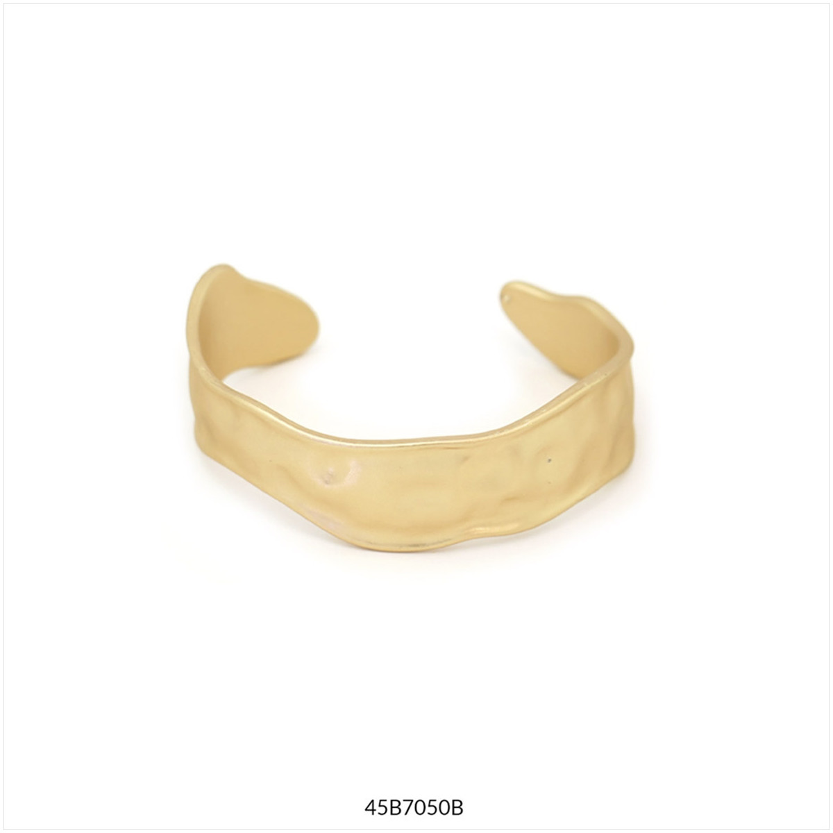 45b7050b-pulsera-jazz-ii Pulsera Jazz Tropic Art 45B7050B dorada, brazalete abierto ondulado ajustable, 1,5 cm, hipoalergénica