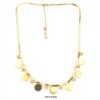 Collar Vaiana Tropic Art 45N7430B dorado con detalles redondos de 1 cm y cadena extensora