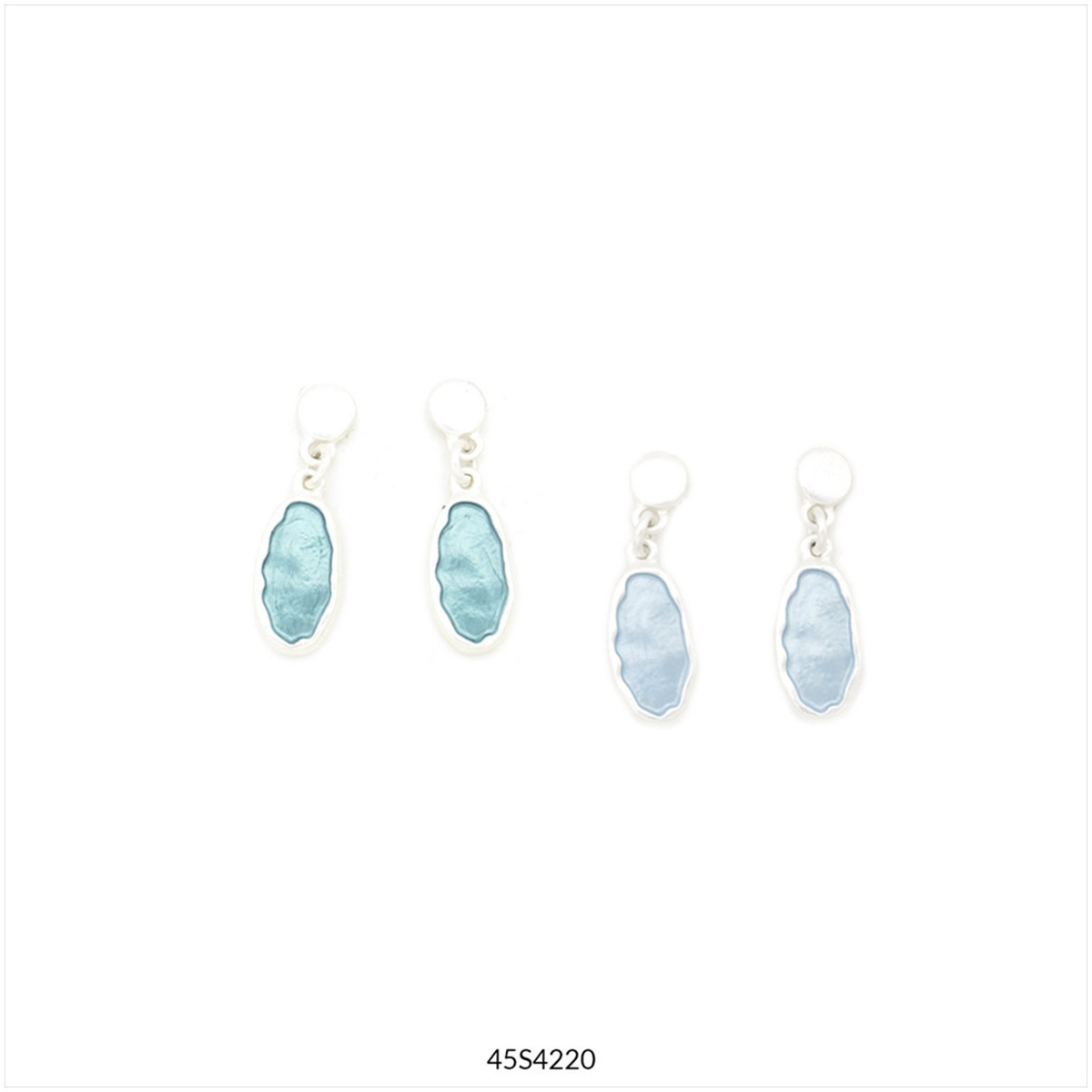 45s4220-set-pendientes-opalo-i-4x325 endientes Ópalo Tropic Art 45S4220 plateados con efecto ópalo azul y cierre de presión