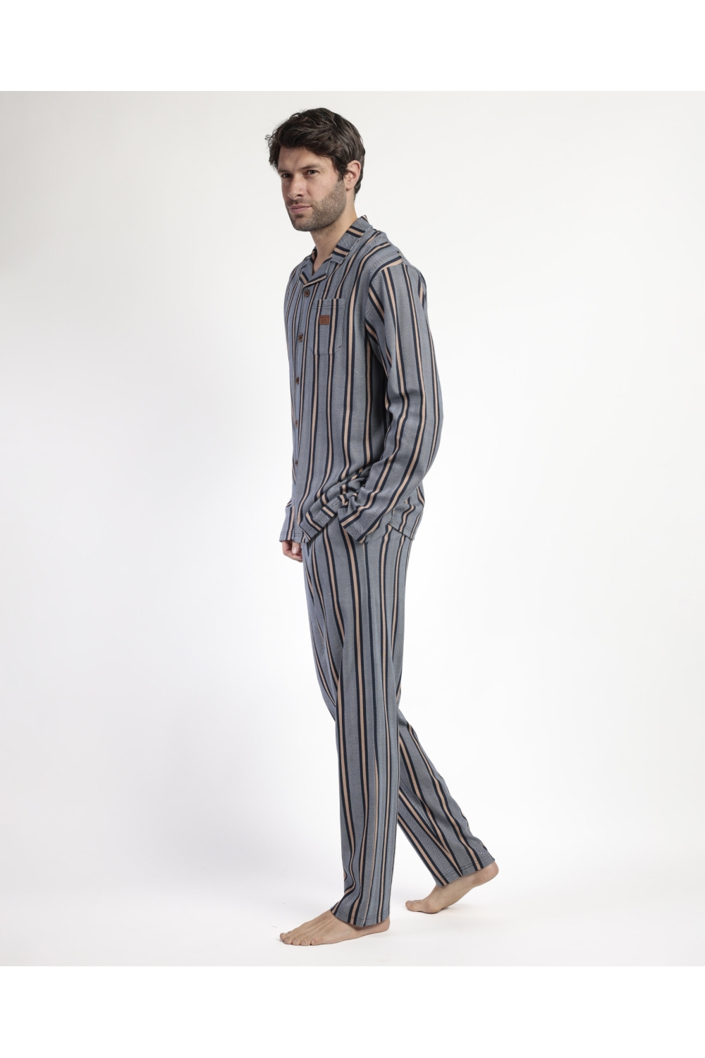 antonio-miro-pijama-manga-larga-abierto-pointe-para-hombre-marino