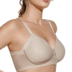 Sujetador Selene Nadia sin aros con copa de relleno y tul de control corte láser, alisa axilas y costados